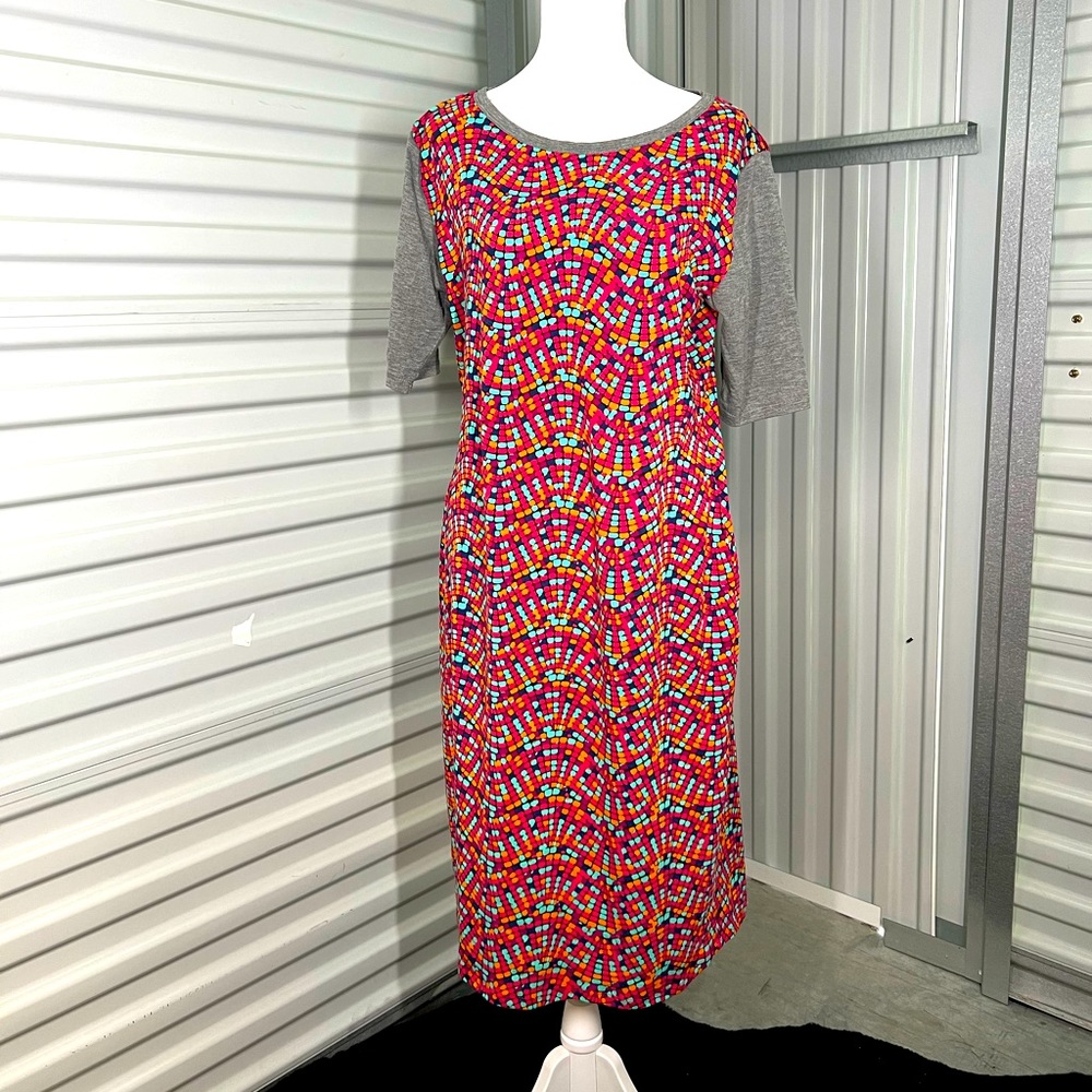 Lularoe Large colorful, comfortable dress
